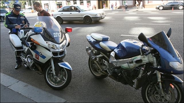 Штраф за езду без прав на мотоцикле