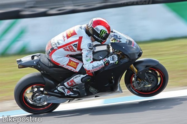 Марко Симончелли испытал прототип Honda RC213V 2012 Марко Симончелли испытал прототип Honda RC213V 2012