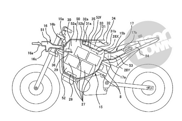 Запатентованный электробайк от Kawasaki