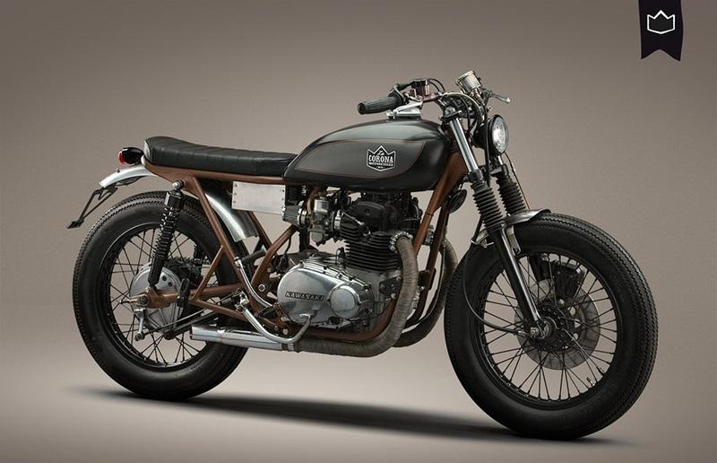 Мастерская «La Corona» представила новый стильный стрит-трекер Kawasaki KZ400