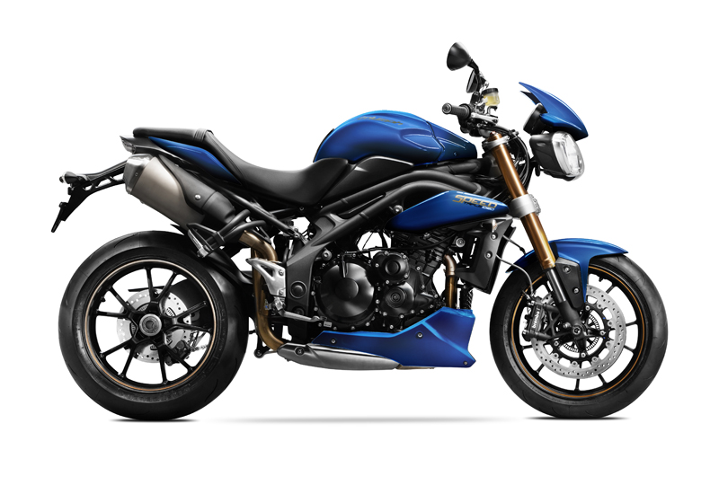 Triumph Speed Triple получил свое обновление, выполненное в синем цвете. 