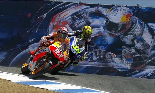 Пилот из Moto2 перенесли свои разборки на трек Лагуна Сека в премьер-класс. Пилот из Moto2 перенесли свои разборки на трек Лагуна Сека в премьер-класс.