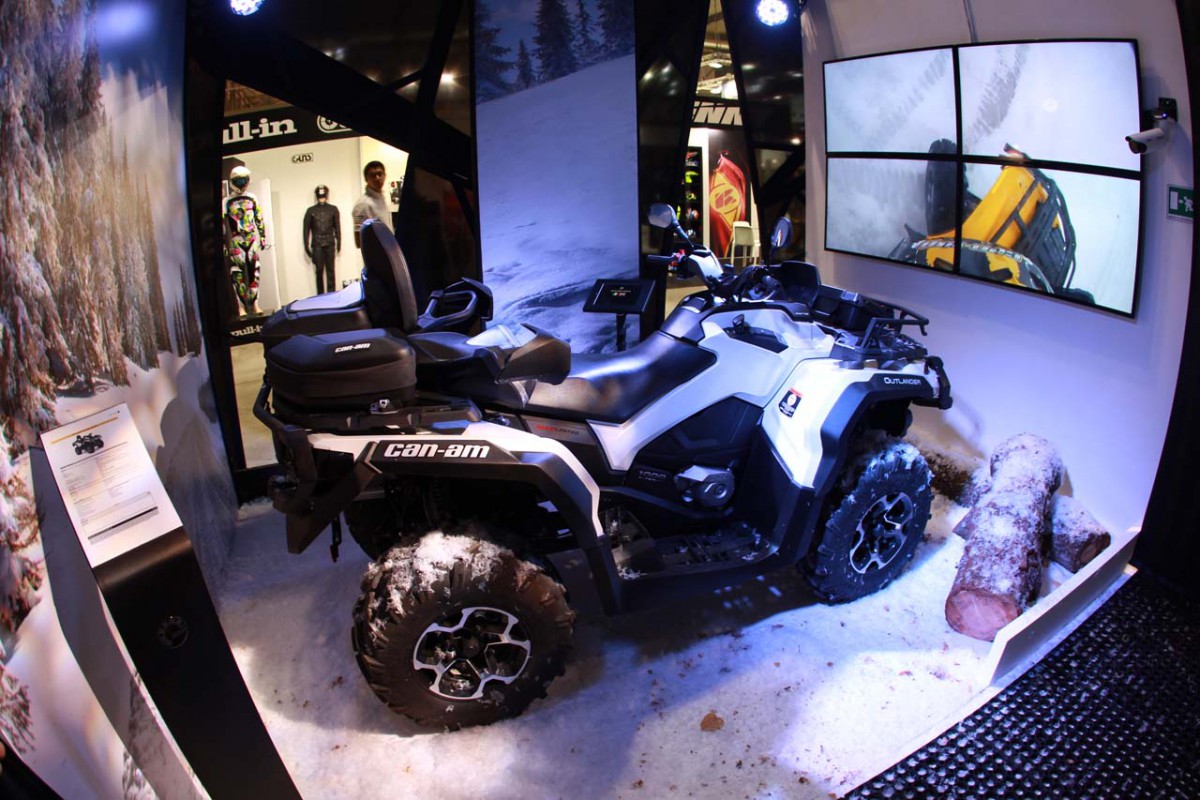 На EICMA-2013 посетителям экспозиции компании BRP есть чему дивиться. 