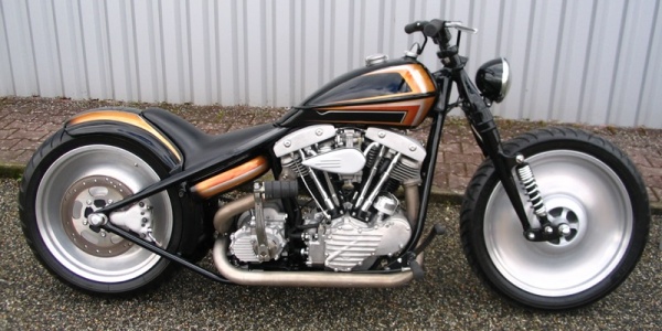 Чоппер Smockey Gold из Harley-Davidson Shovelhead 1966 Чоппер Smockey Gold из Harley-Davidson Shovelhead 1966