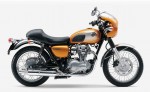 Информация по эксплуатации, максимальная скорость, расход топлива, фото и видео мотоциклов W800 Café Style (2011)